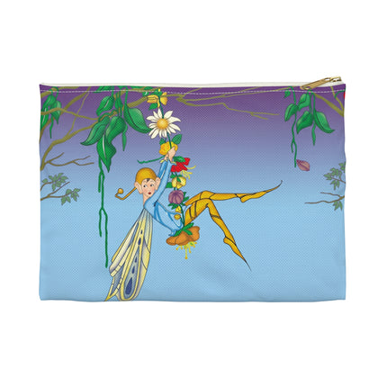 A Fairy’s Delight Accessory Pouch – Art Deco Whimsy & Floral Grace