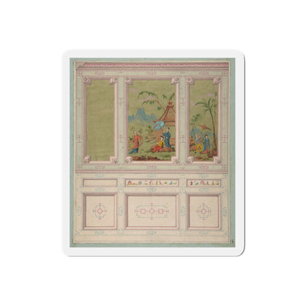 Chinoiserie scenes by Anonymous Die-Cut Magnets (5 Sizes)