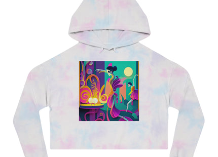 Dance of the Skeleton Ballerinas Women’s Cropped Hooded Sweatshirt