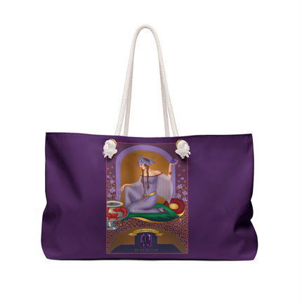 February & Amethyst (from the Gem Series) by Sofia Chiostri Weekender Bag