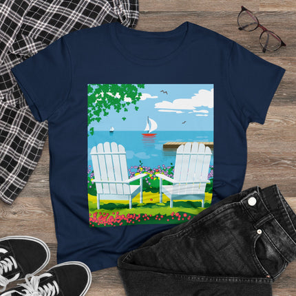 Tranquil Retreat Women's Midweight Cotton Tee