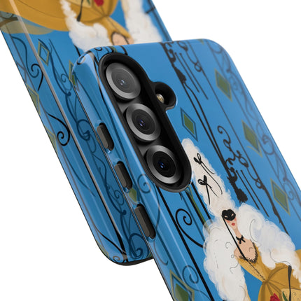🎭🌹 The Lady At The Masquerade Gates Phone Case – Art Deco Fashion Illustration