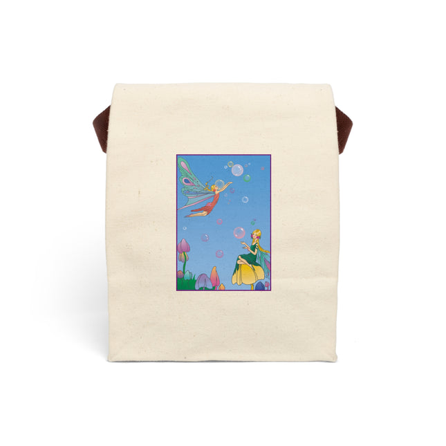 Blossoming Fairy Magic Canvas Lunch Bag With Strap