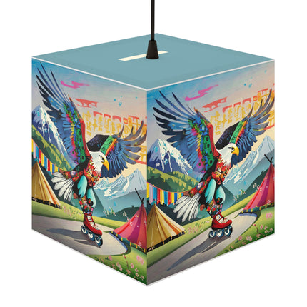 Eagle Skater Light Cube Lamp