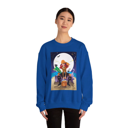 Moonlit Pirate Halloween Unisex Heavy Blend™ Crewneck Sweatshirt