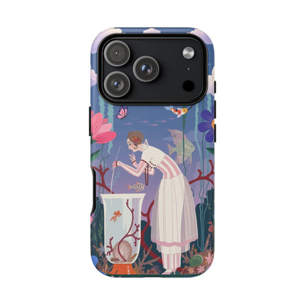 🐠🌸 The Enchanted Aquarium Garden Phone Case – Art Deco Underwater Fantasy