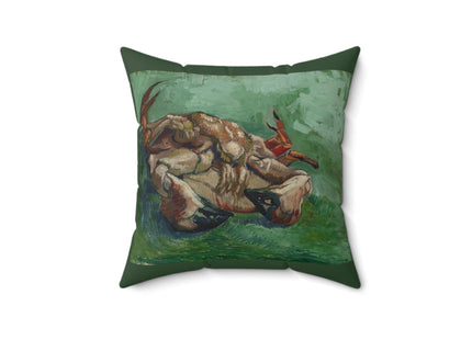 Crab on its Back by Vincent Van Gogh Spun Polyester Square Pillow