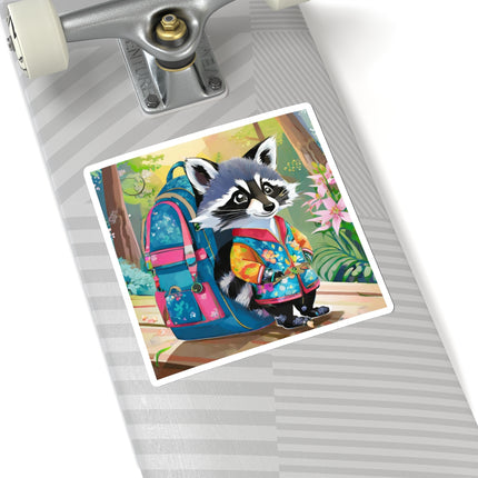 Baby Racoon Kiss-Cut Stickers (4 Sizes)