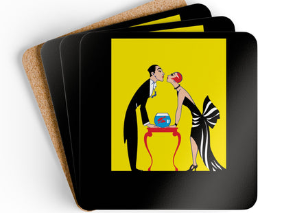 A Moment of Elegance Corkwood Coaster Set