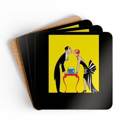 A Moment of Elegance Corkwood Coaster Set