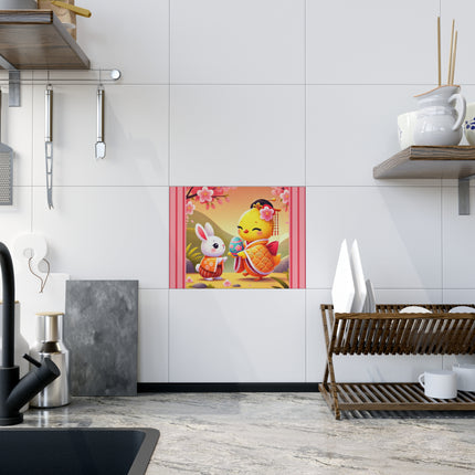 Whimsical Springtime Exchange Ceramic Tile
