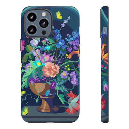 Midnight Floral Reverie Phone Case – Vibrant Bloom & Enchanted Beauty