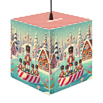 Nutcracker Candy-Striped Adventure Light Cube Lamp