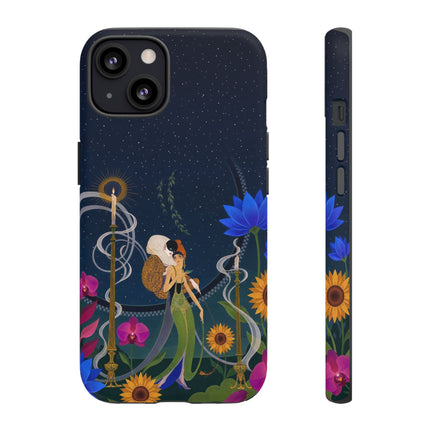 🌙🕯️ The Lady Of The Midnight Garden Phone Case – Art Deco Nocturne