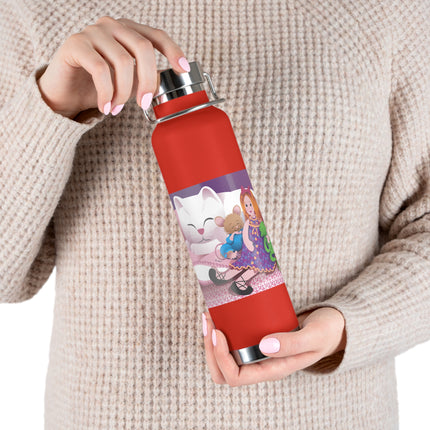 Joy of Friendship Copper Vacuum Insulated Bottle, 22oz