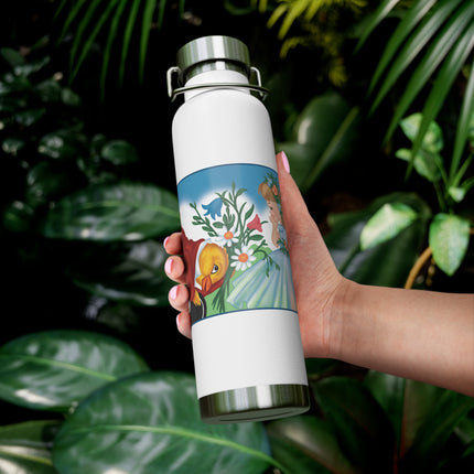 Fairy and Dapper Chick Copper Vacuum Insulated Bottle, 22 oz
