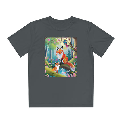 Mischievous Fox Youth Competitor Tee – Forest Fun & Whimsical Adventure