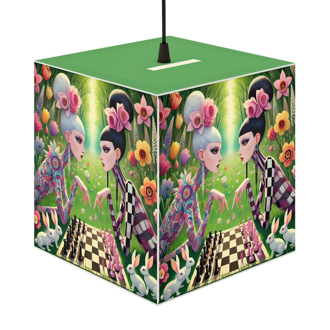 ♟️🌸 The Spring Gambit: A Fairy's Move Light Cube Lamp – Whimsical Chess & Spring Magic