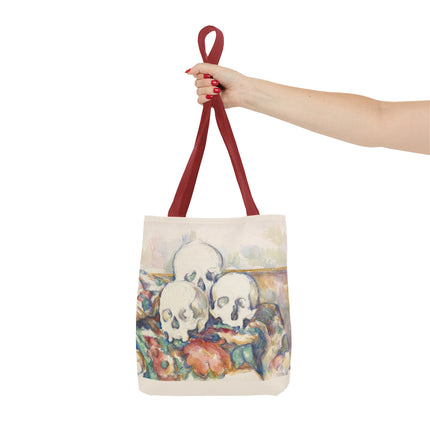 The Three Skulls by Paul Cézanne Tote Bag (AOP)
