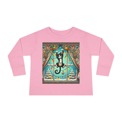 Mischief in Tinselland Toddler Long Sleeve Tee