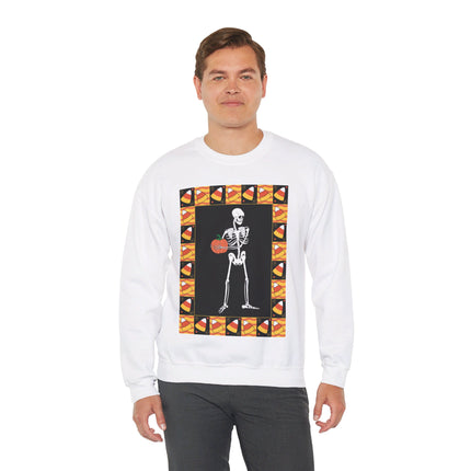 Candy Corn Skeleton Unisex Heavy Blend™ Crewneck Sweatshirt