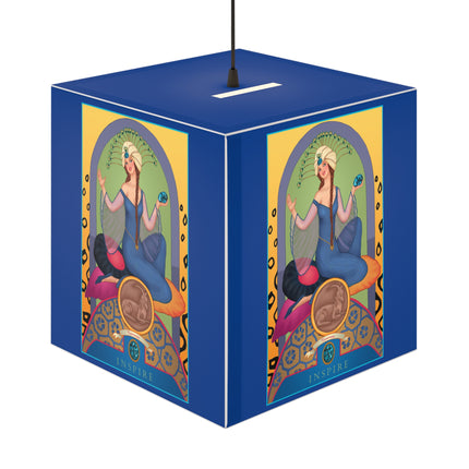 December & Tanzanite Zodiac Light Cube Lamp