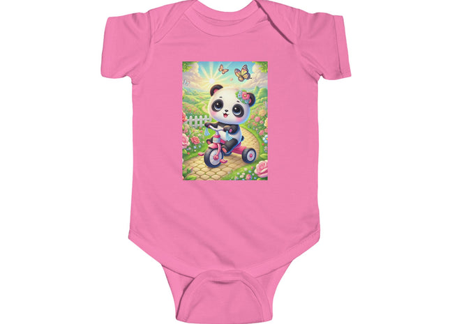 Panda’s Garden Ride Infant Fine Jersey Bodysuit