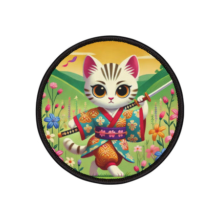 Samurai Kitten Iron-On Patches