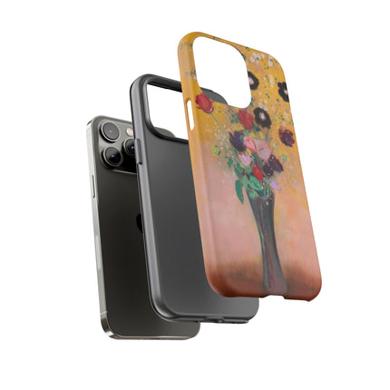 Vase of Flowers by Odilon Redon Phone Cases
