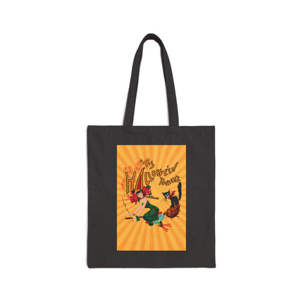 The Bewitching Ride Cotton Canvas Tote Bag
