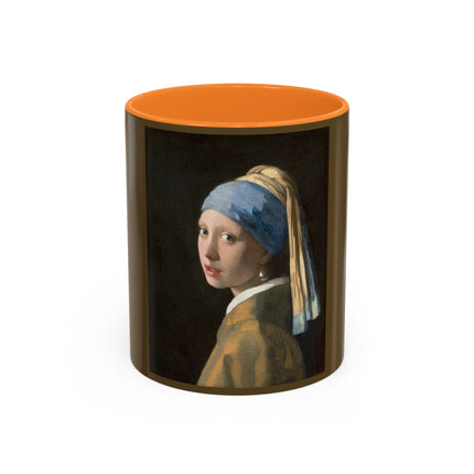 Girl with a Pearl Earring by Johannes Vermeer Colorful Mugs (11oz, 15oz)