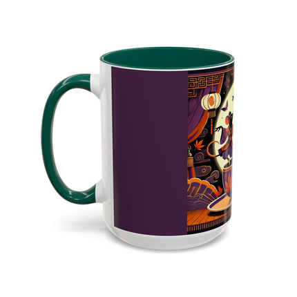 Theatrical Halloween Mice on Teacup Colorful Mugs (11oz, 15oz)