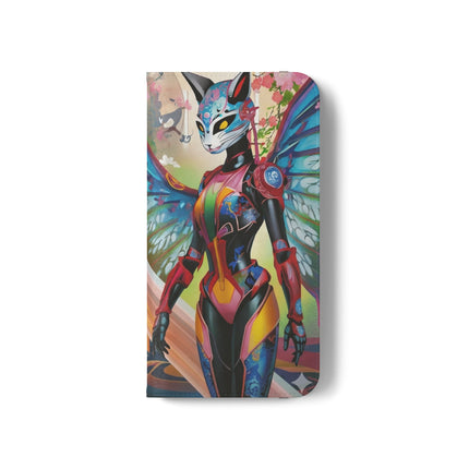 🦊🦋 Cyber Kitsune Butterfly Guardian Phone Case – Neon Magic & Digital Dreams