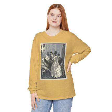 Piano et chant by Fernand Siméon Garment-dyed Long Sleeve T-Shirt