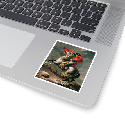 Napoleon Crossing the Alps by Jacques-Louis David Kiss-Cut Stickers (4 Sizes)