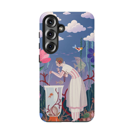 🐠🌸 The Enchanted Aquarium Garden Phone Case – Art Deco Underwater Fantasy