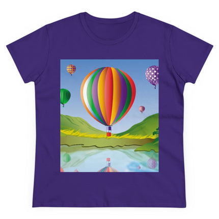 Colorful Heights Women's Midweight Cotton Tee
