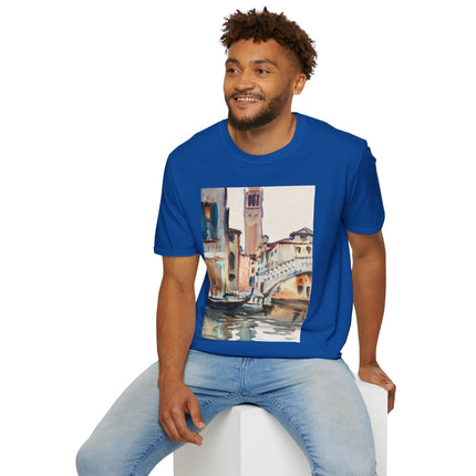 A Bridge and Campanile, Venice by John Singer Sargent Softstyle T-Shirt