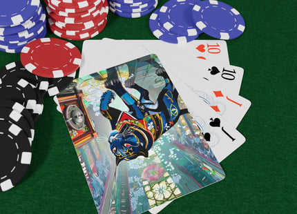 Cyber Panther's Hunt Playing Cards