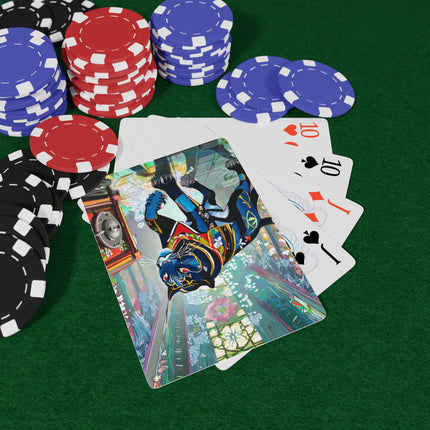 Cyber Panther's Hunt Playing Cards