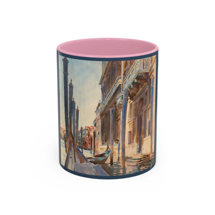 Gondola Moorings on the Grand Canal by John Singer Sargent Colorful Mugs (11oz, 15oz)