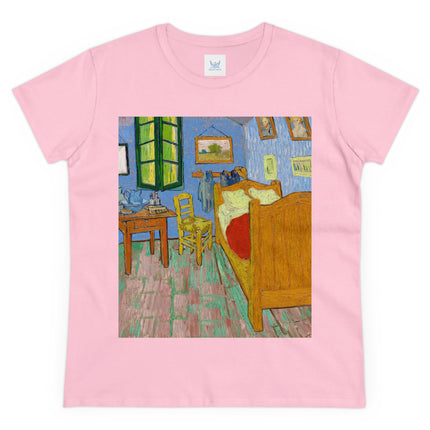 The Bedroom by Vincent van Gogh Women's Midweight Cotton Tee