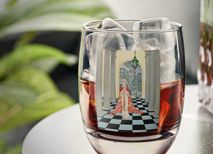 Cadmus Beheld a Female Figure by Virginia Frances Sterrett Whiskey Glass