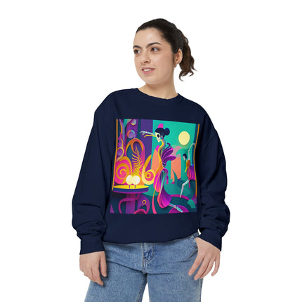 Dance of the Skeleton Ballerinas Unisex Garment-Dyed Sweatshirt