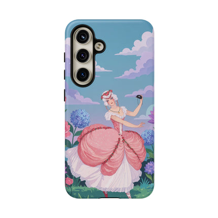 🎭🌸 The Lady Of The Secret Masquerade Phone Case – Art Deco Garden Fantasy