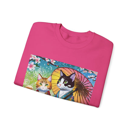 Kimono Kitties Unisex Heavy Blend™ Crewneck Sweatshirt