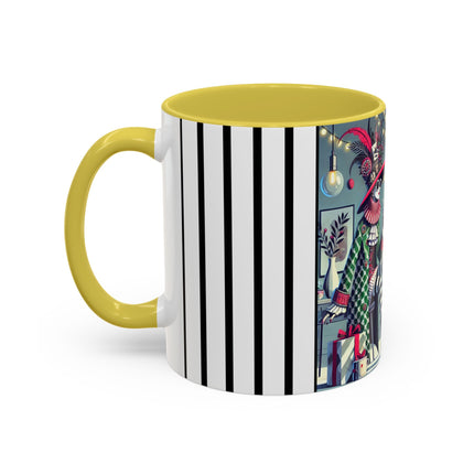 Whimsical Christmas Tea Party Colorful Mugs (11oz, 15oz)