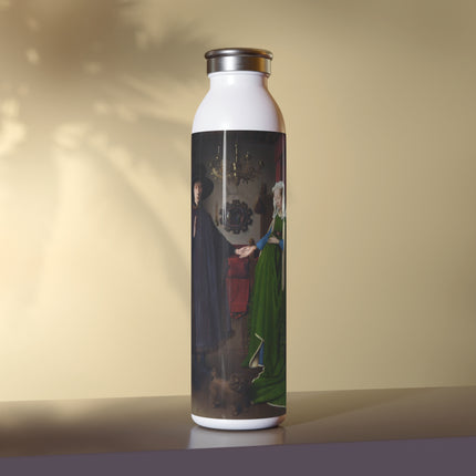 Arnolfini Portrait by Jan Van Eyck Slim Water Bottle