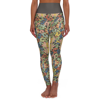 Examples of Chinese ornament, Pl.12 by Owen Jones High Waisted Yoga Leggings (AOP)