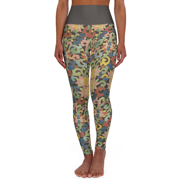 Examples of Chinese ornament, Pl.12 by Owen Jones High Waisted Yoga Leggings (AOP)